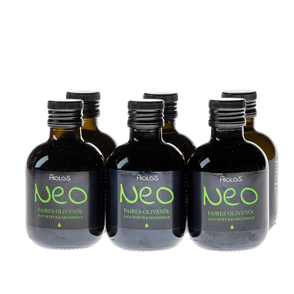 Sixpack 0,25l Erntefrisches Olivenöl 2023 - Extra Nativ, Bio & Naturtrüb